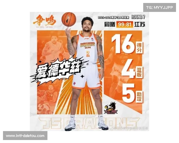 同曦队外援杰伦-汉斯当选CBA常规赛第七周最佳外援